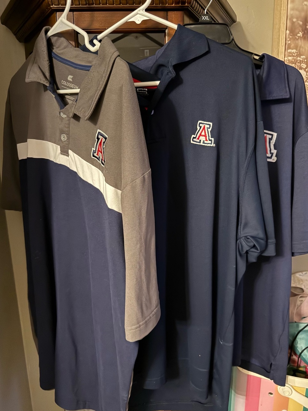 Bundle Colosseum Navy and Gray University of Arizona Polo Shirts - Picture 5 of 6